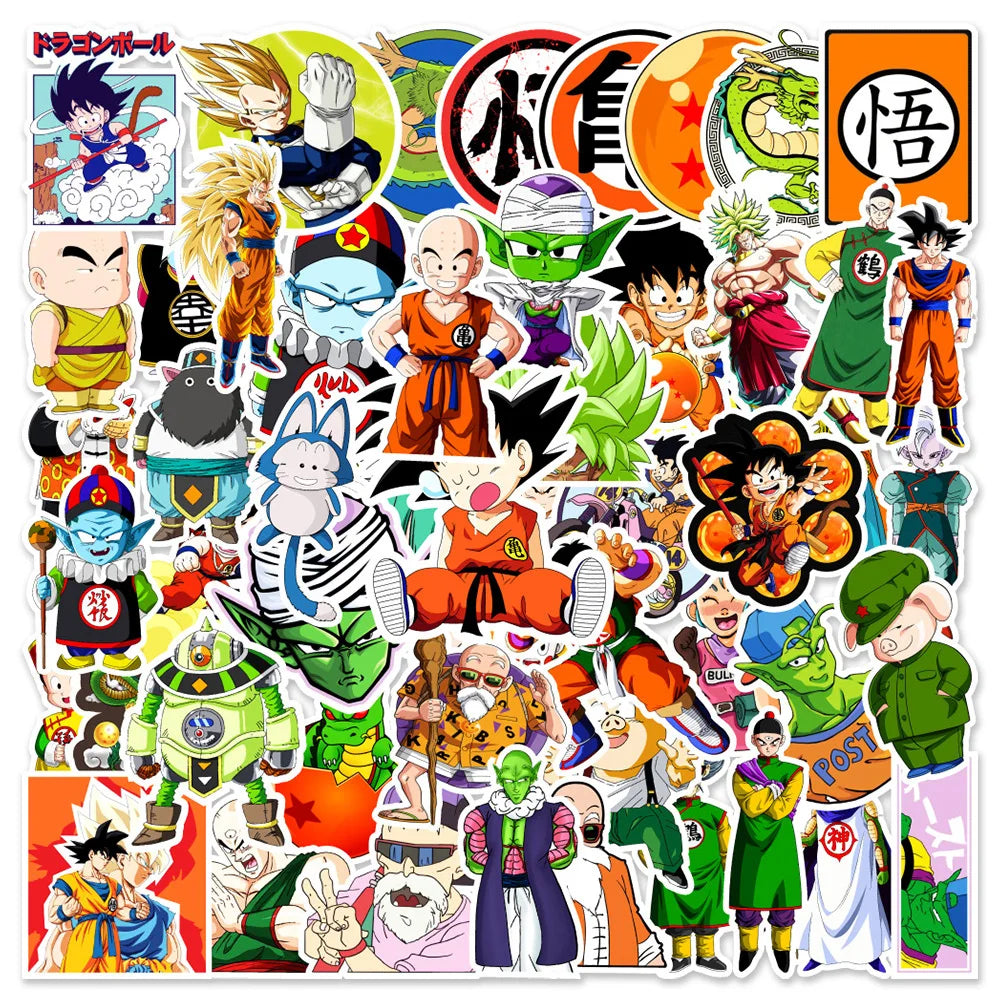 50/100pcs Dragon Ball Stickers 3