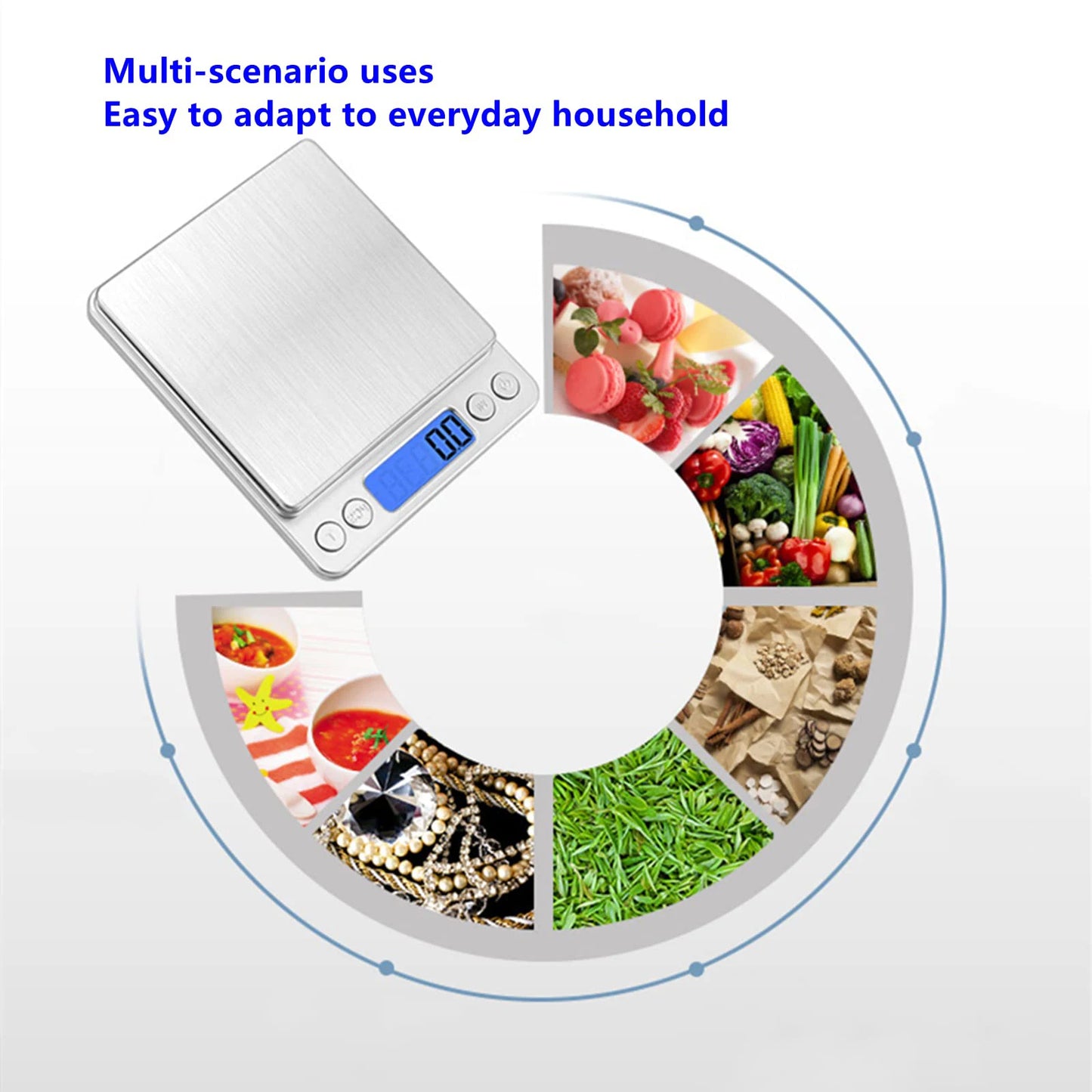 Digital Kitchen Scale 3000g/ 0.1g 5