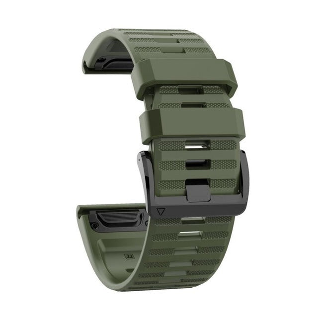 For Garmin Fenix 6X 6 Pro 3HR 5 5X Quick Fit Silicone Watch Band Strap 26MM 22MM