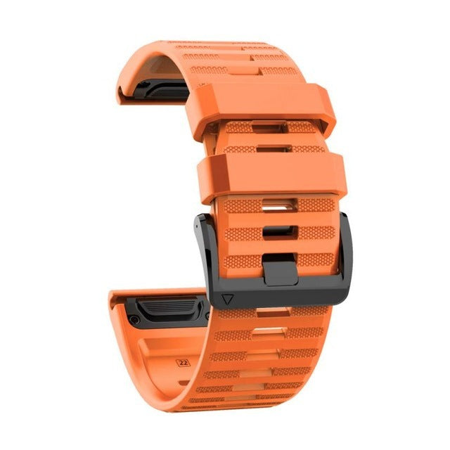 For Garmin Fenix 6X 6 Pro 3HR 5 5X Quick Fit Silicone Watch Band Strap 26MM 22MM