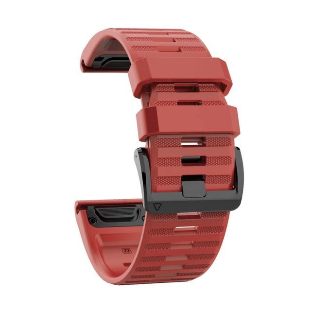 For Garmin Fenix 6X 6 Pro 3HR 5 5X Quick Fit Silicone Watch Band Strap 26MM 22MM