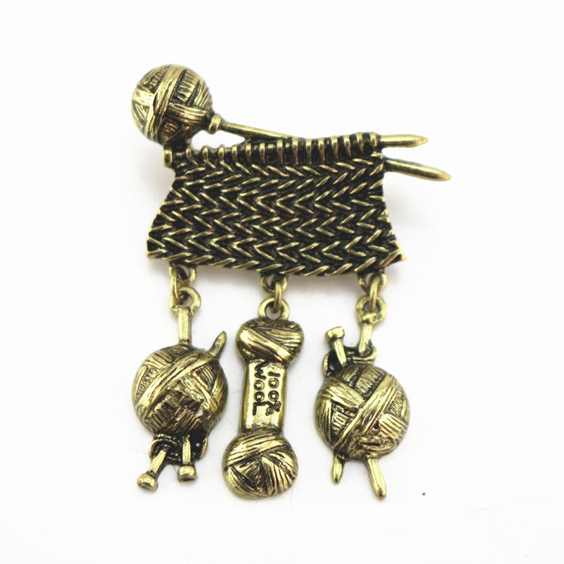 Retro Sweater Fashion Simple Creative Alloy Brooch Accessories