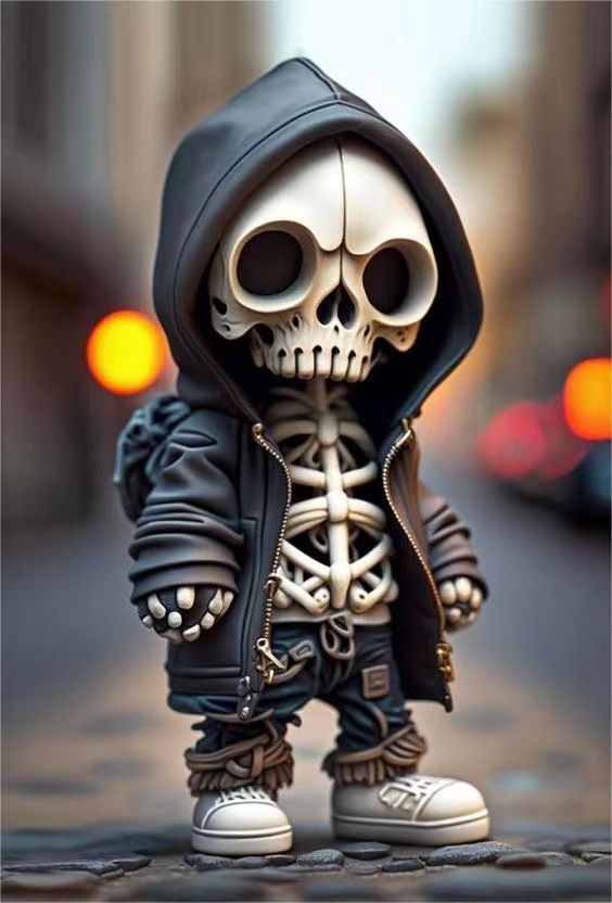 Halloween Cool Skeleton Figurines