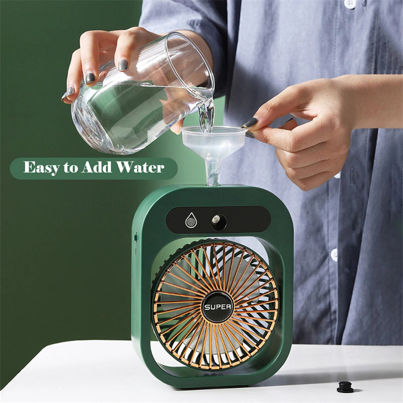 Desk Misting Fan USB Rechargeable Humidifier