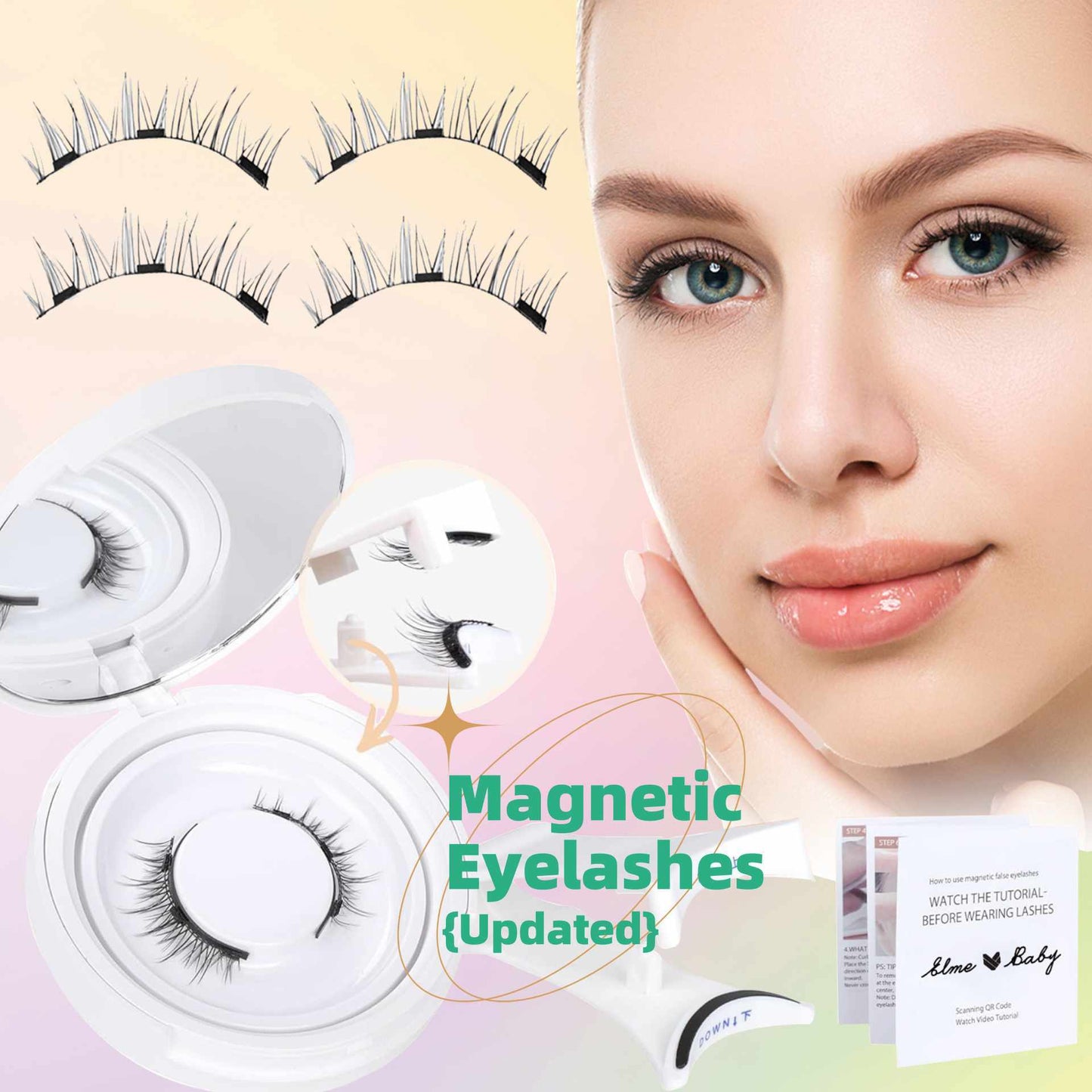 Natural Eyelashes Magnetic Suction