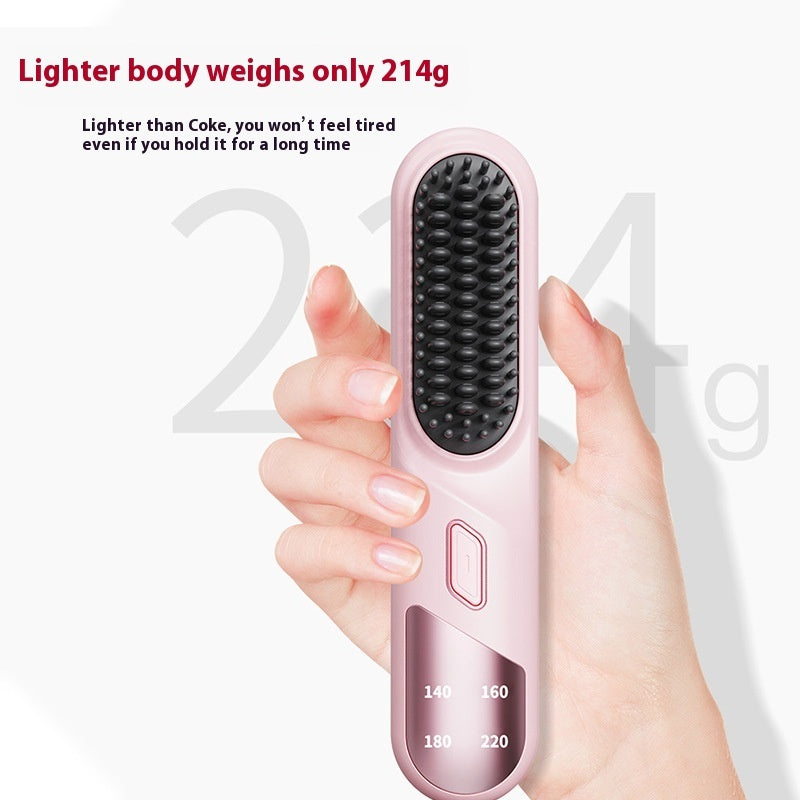 Wet Dry Hair Straightener Cordless Hair Straightener Brush