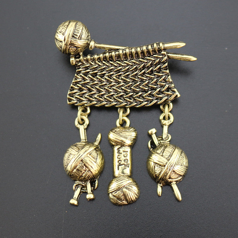 Retro Sweater Fashion Simple Creative Alloy Brooch Accessories