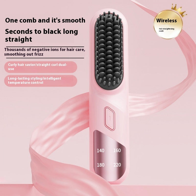 Wet Dry Hair Straightener Cordless Hair Straightener Brush