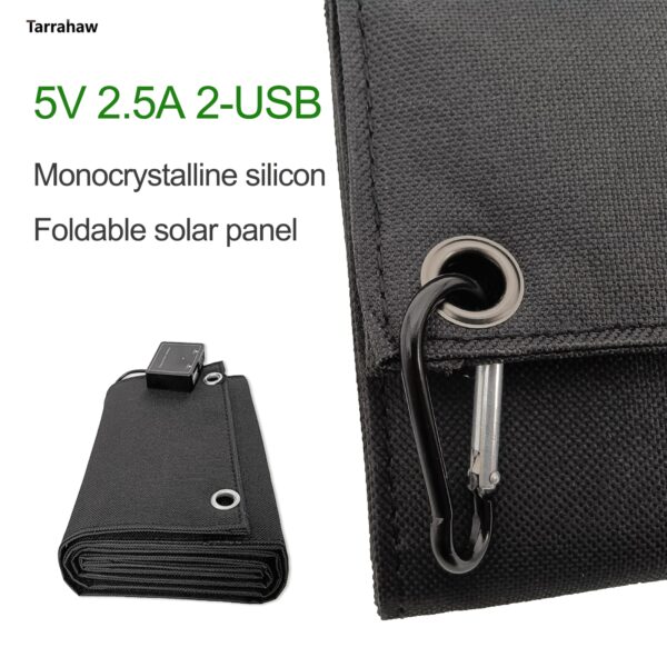 Monocrystalline Foldable Solar Panel 25W 2 USB Output 2