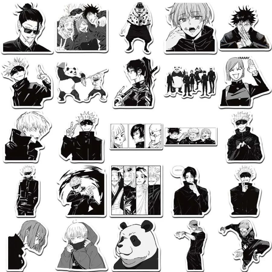 10/50Pcs Jujutsu Kaisen Sticker Pack for Kid Phone Car Laptop 3