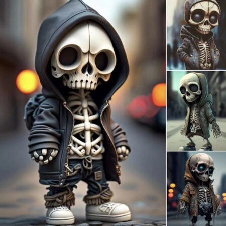 Halloween skeleton figurines